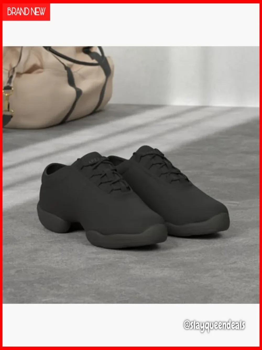 Canvas Dance Sneakers with Padded Tongue and Removable Footbed